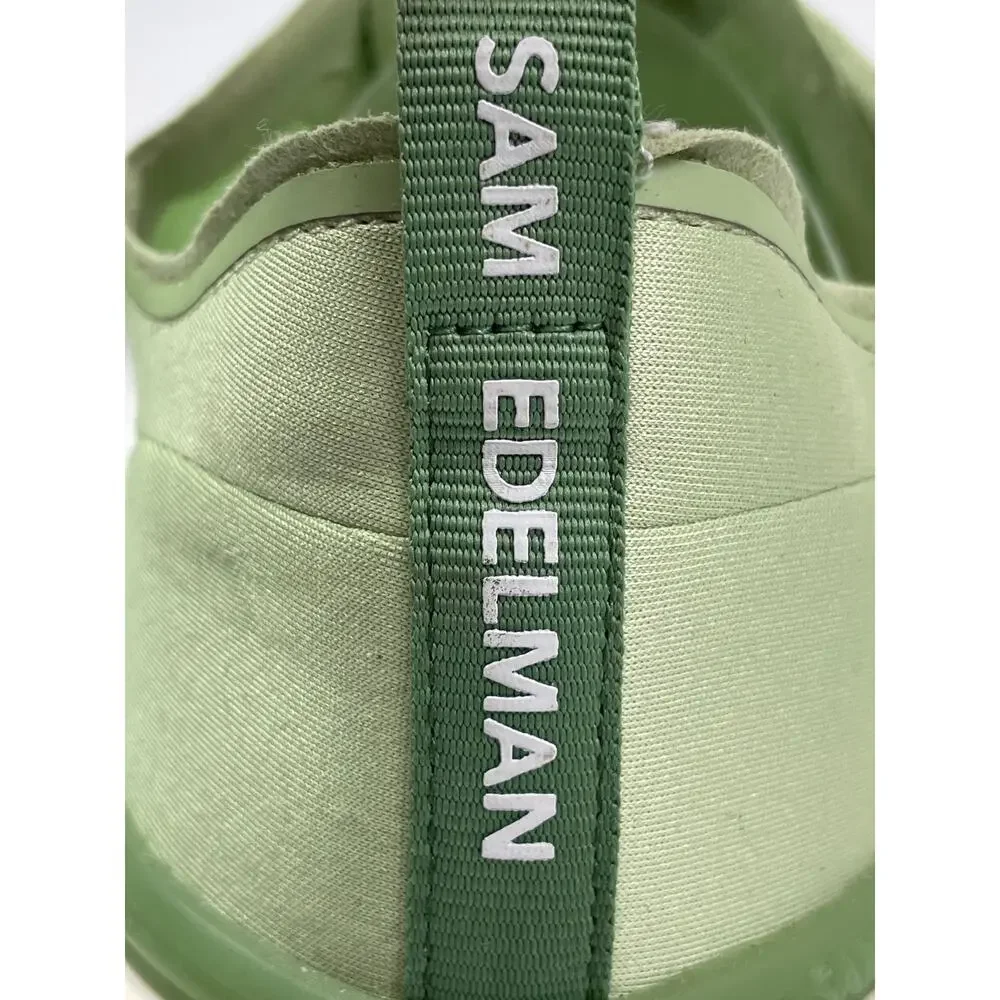 Sam Edelman Sarita Women's Green Lace Up Athletic Performance Sneakers Shoes 12